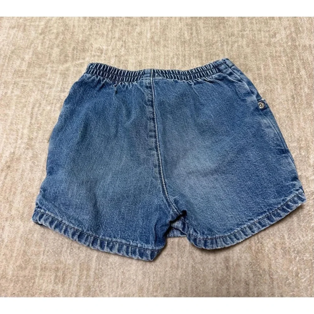 Vintage OshKosh B'Gosh Toddler Girls 3T Denim Skort Shorts Skirt Y2K